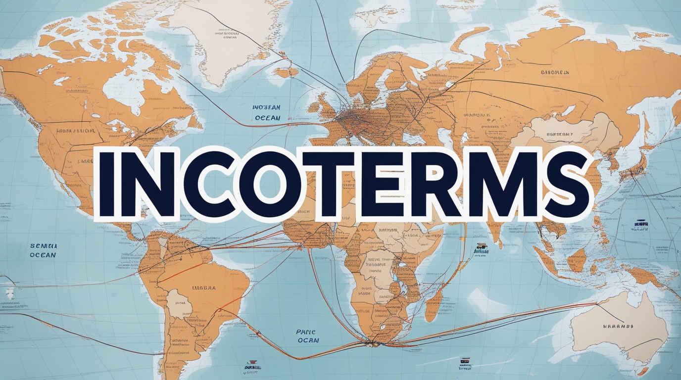 Documentos de comercio internacional sobre la mesa