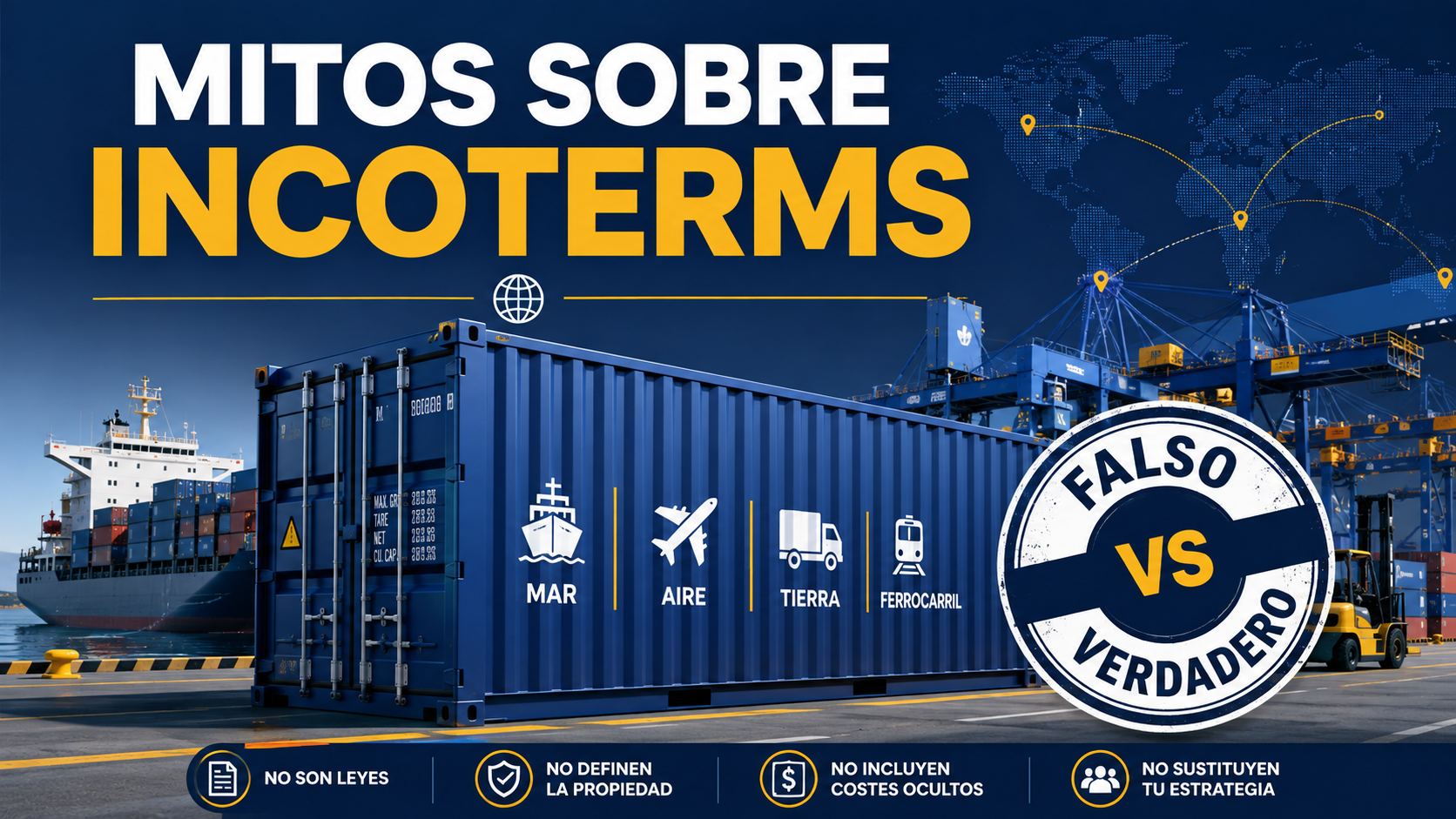 Mitos urbanos sobre Incoterms y comercio internacional
