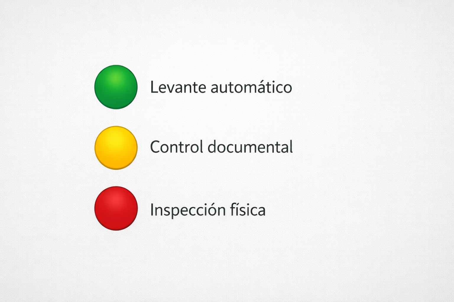 Inspección de un contenedor de mercancías